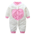 Baby warm jumpsuit made of 100% polyester in grey beard colour, long sleeves, size 6 months