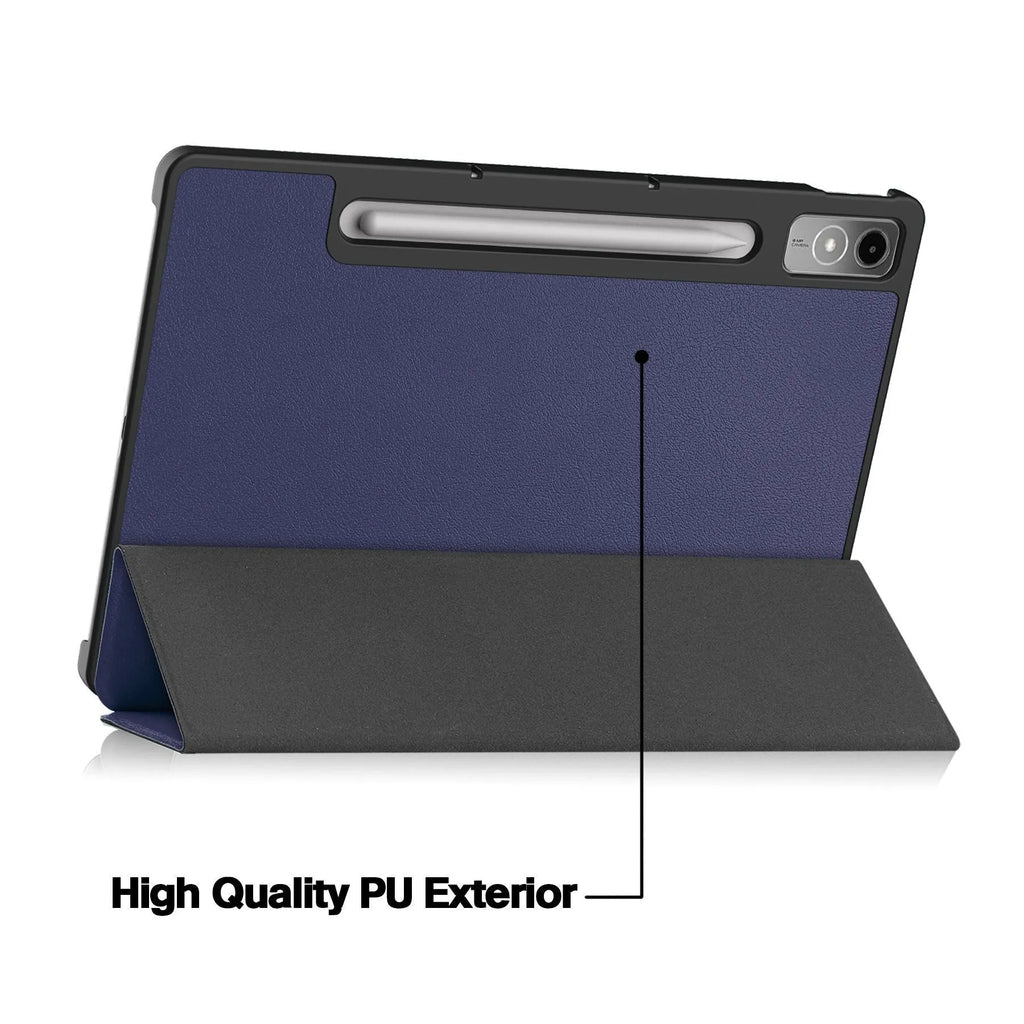 Lenovo Tab P12 tablet protective case with kickstand in various colour options including floral patterns and solid colours