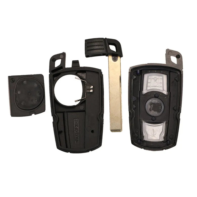 CAS3 semi-intelligent remote control car key for BMW HU92 with metal copper and plastic body