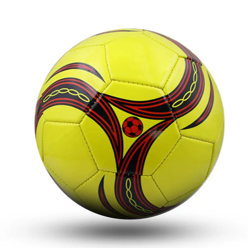 PVC football in sizes 3, 4 and 5 with machine-sewn construction for training and competition
