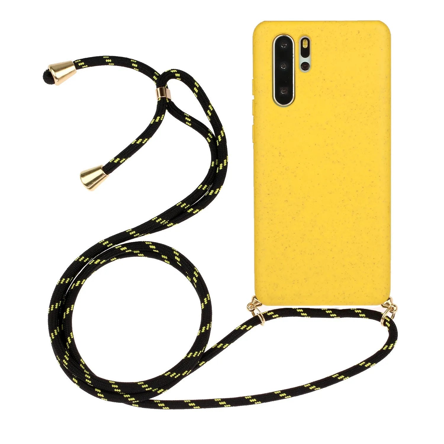 Huawei P30 phone case with wrist strap lanyard and floral design in multiple colour options.