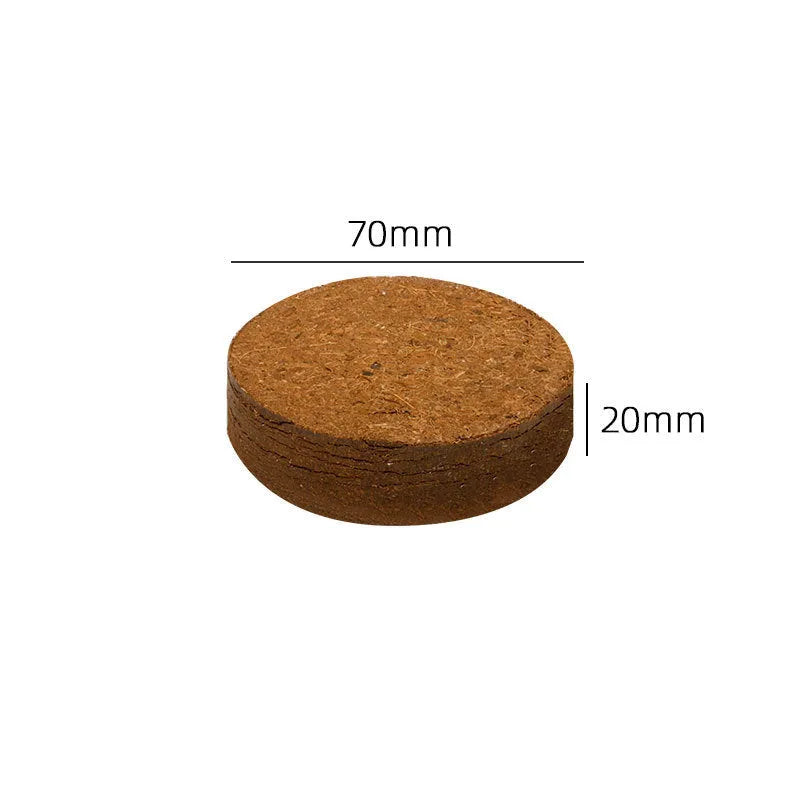 Nutrient soil blocks for vegetable planting in various sizes showing particle texture