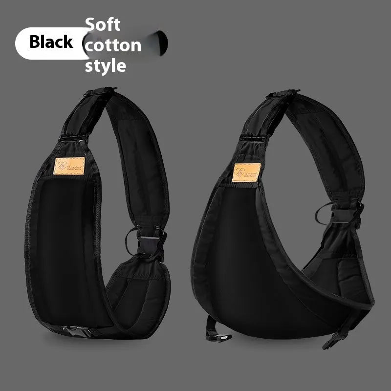 Cloth baby carrier waist stool for toddlers, shown in grey, black, green, and pink colour options.