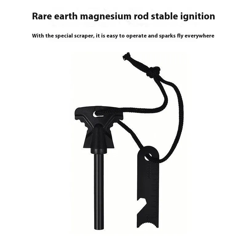 Butterfly-shaped stainless steel firestarter with bottle opener measuring 117x43mm