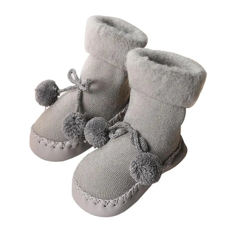 Baby children socks in coffee, grey, navy blue, and pink with sweat absorption function, sizes 11-14cm