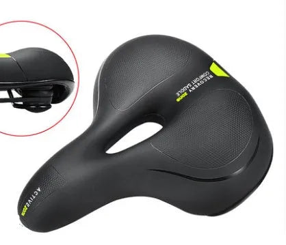 Bicycle cushion cover 25x21cm with spherical shock absorber seat in black red colour