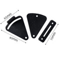 Black stainless steel barn door lock hardware with S and M size options for sliding doors