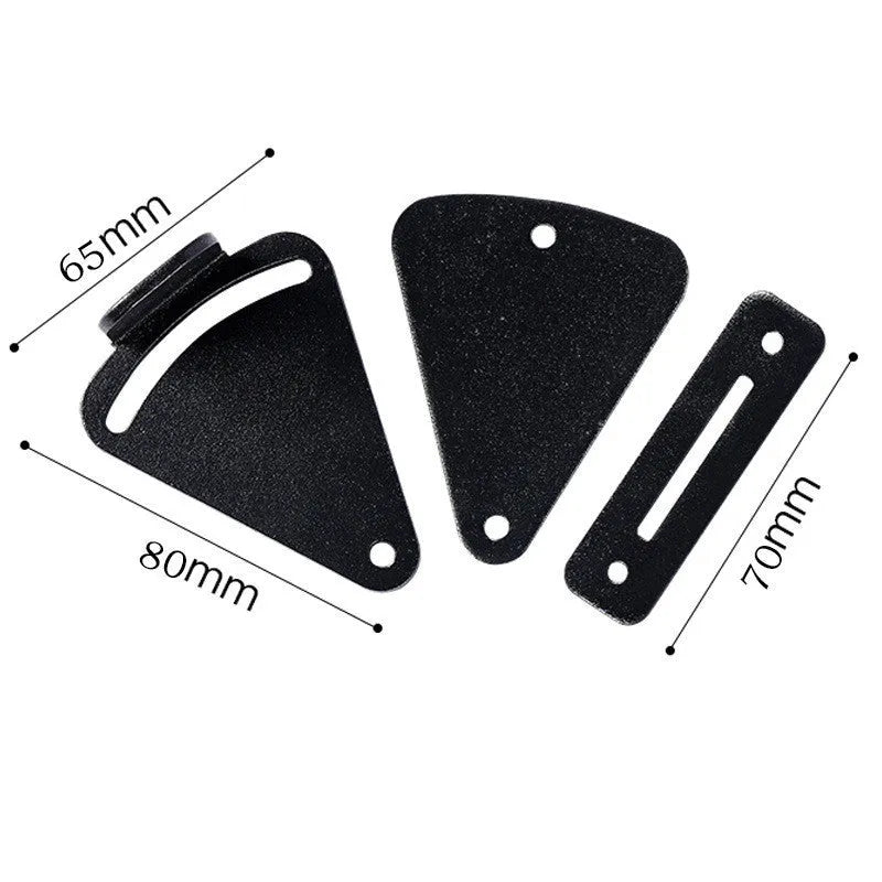 Black stainless steel barn door lock hardware with S and M size options for sliding doors