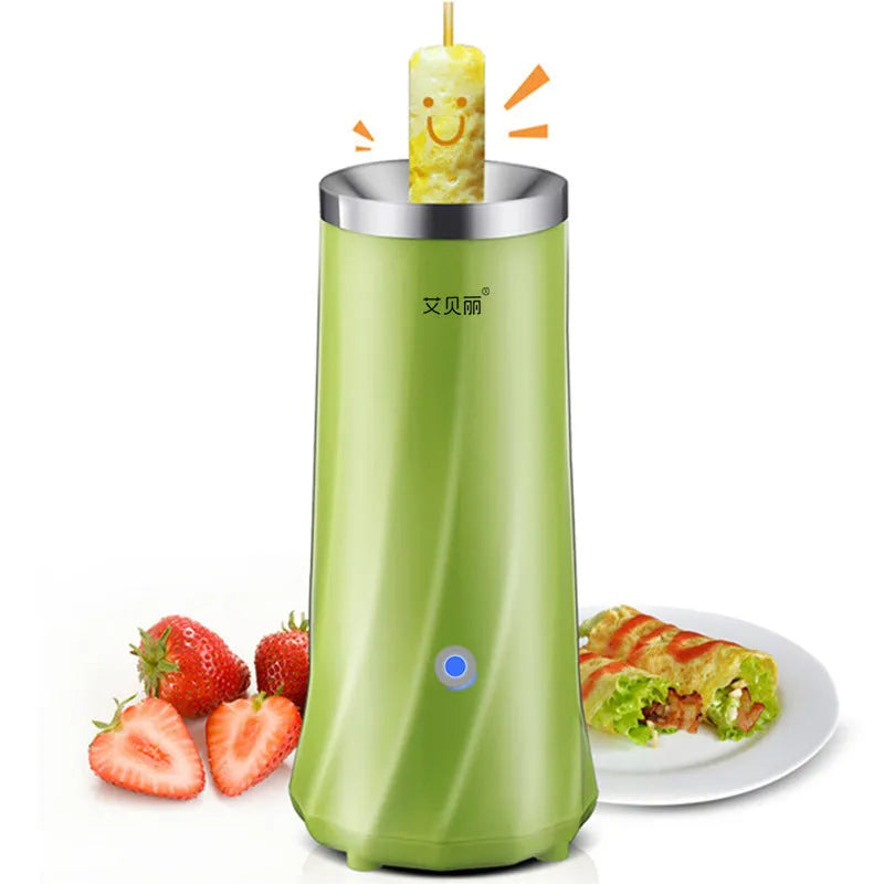 Compact beige mini breakfast machine with automatic function for morning meal preparation