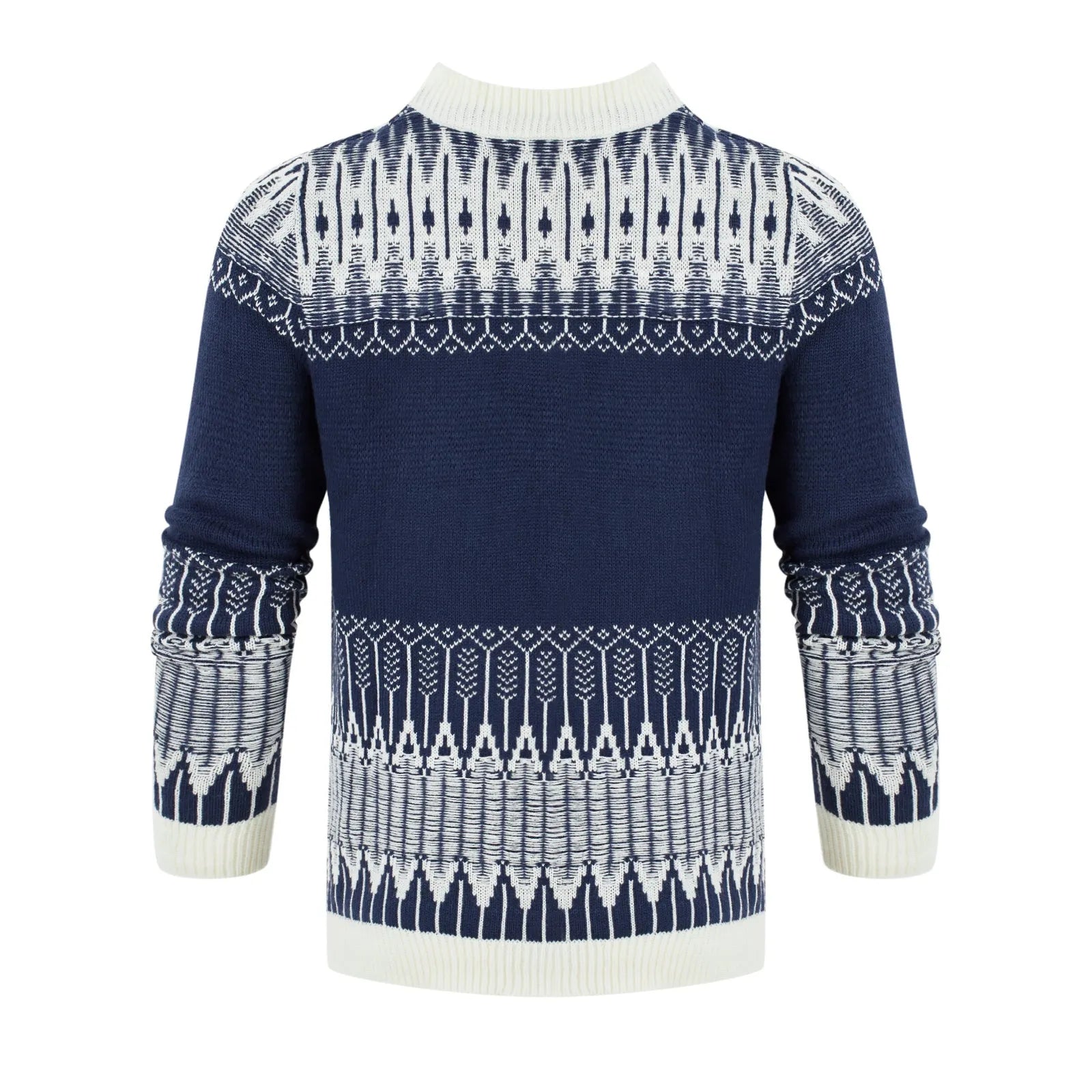 Men's cotton-blend knitted pullover sweater available in multiple sizes and styles