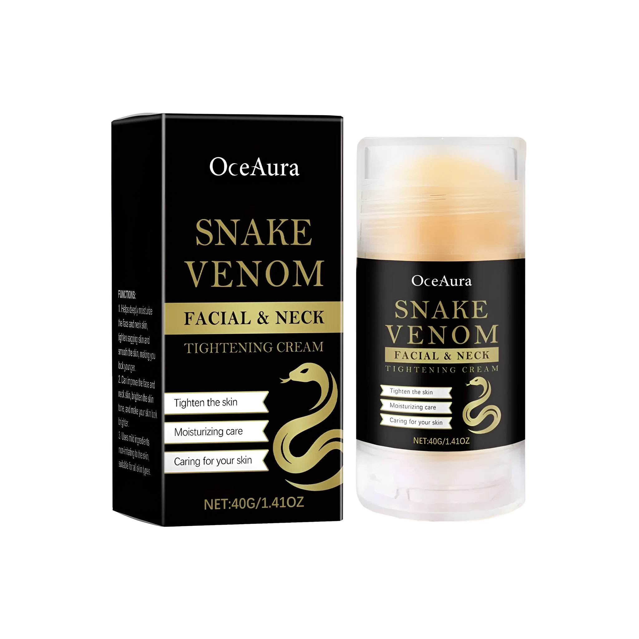 40g anti-wrinkle tightening cream nursing stick with synthetic snake venom peptide and vitamins