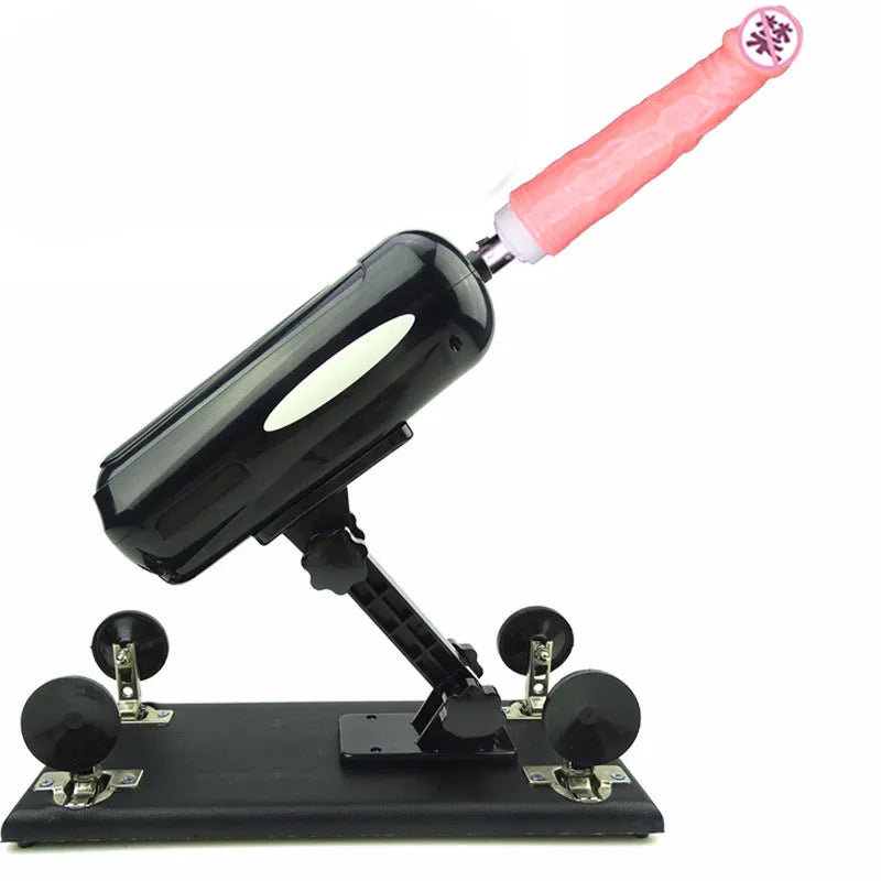 Bobb women's automatic telescopic thrusting PVC sex tool in purple, black or pink colours