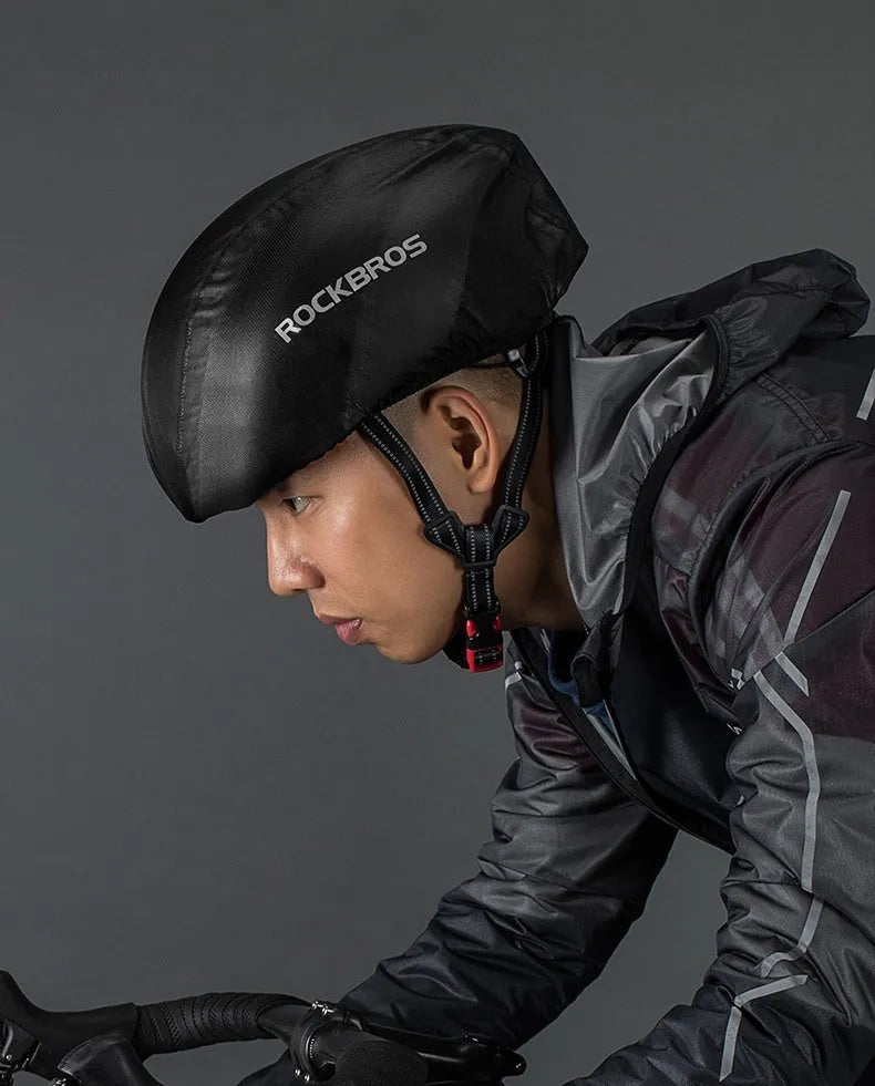 Bicycle rainproof dust cover plastic helmet in free size for mountain and highway riding