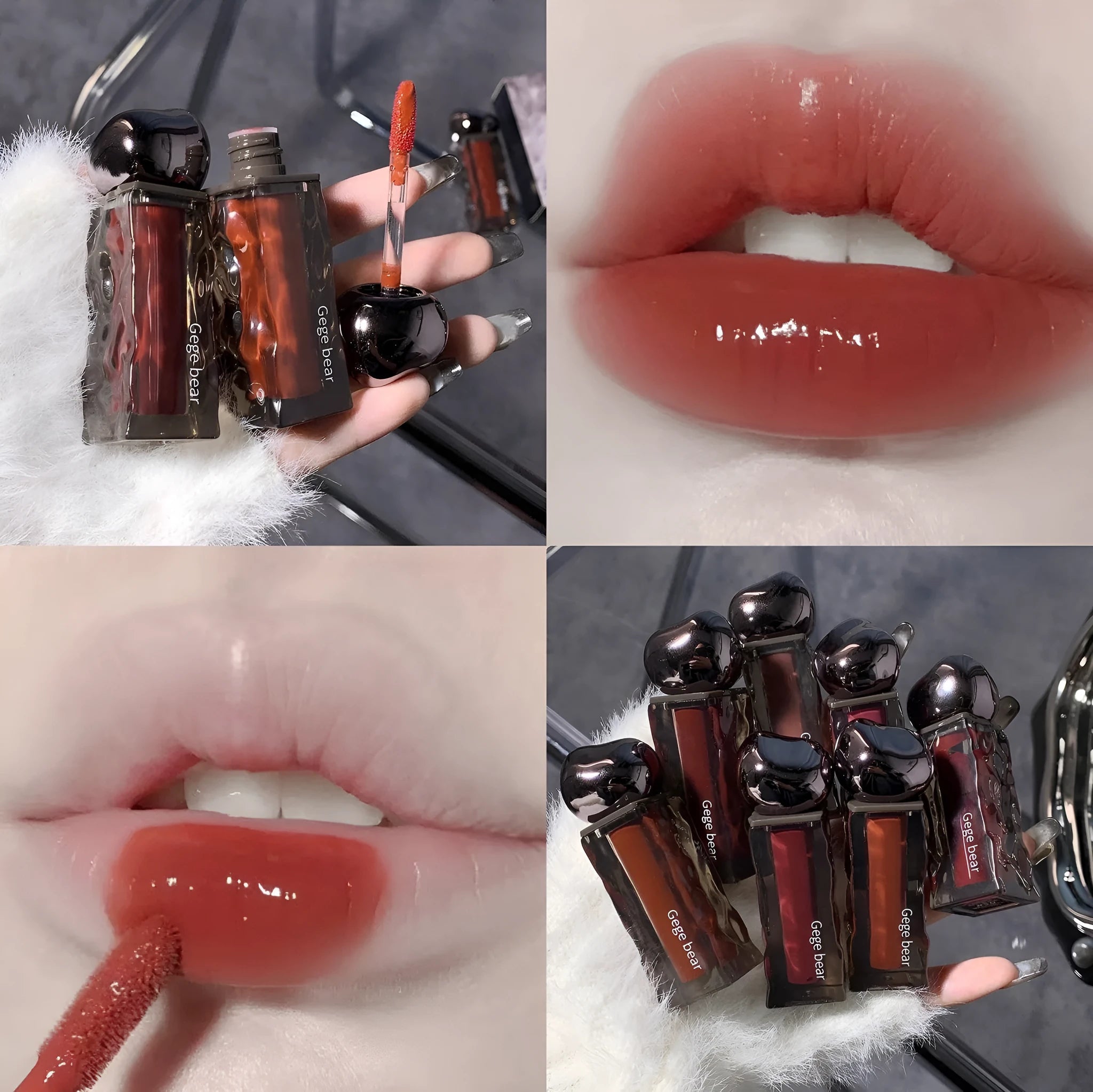 Glacier Lava Lip Lacquer tube in one of seven colour numbers for a mirror-like glossy finish.