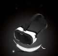 Black and white resin mobile phone VR helmet 3D glasses head-mounted 545g