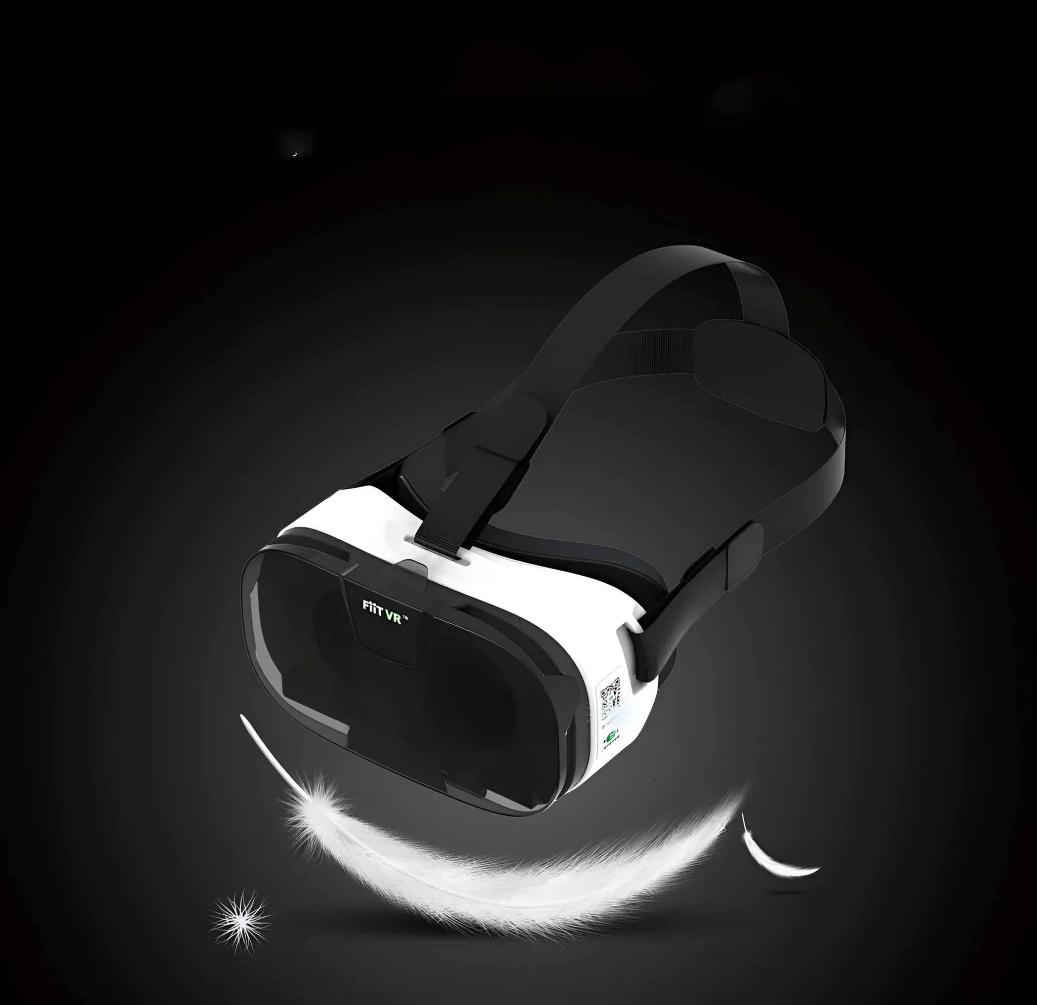 Black and white resin mobile phone VR helmet 3D glasses head-mounted 545g