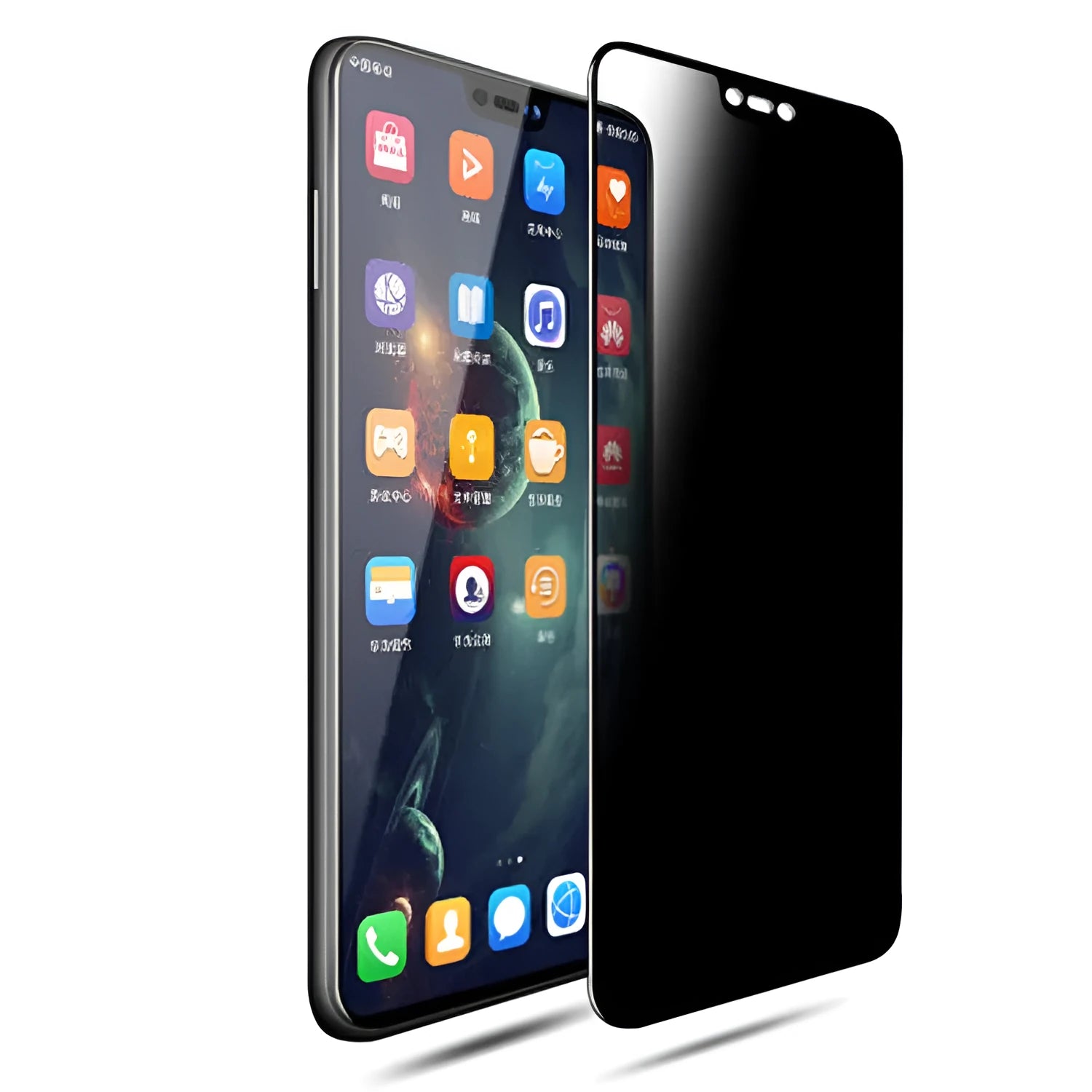 Anti-peep tempered glass screen protector for Huawei and Honor mobile phones with full coverage