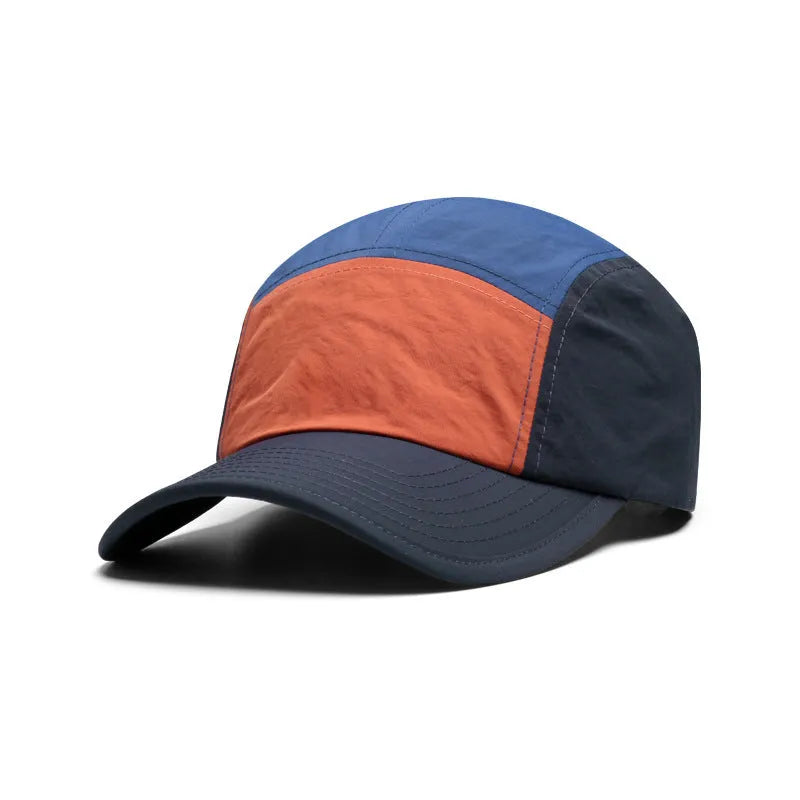 Men's khaki green quick-drying curved brim baseball cap shown from the side.