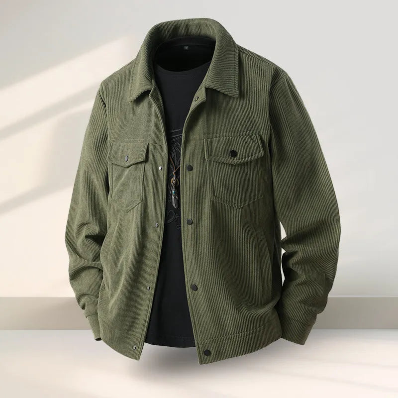 Men's slim-fit Lycra coat in polyvinyl alcohol fibre available in black, coffee, green or white colours