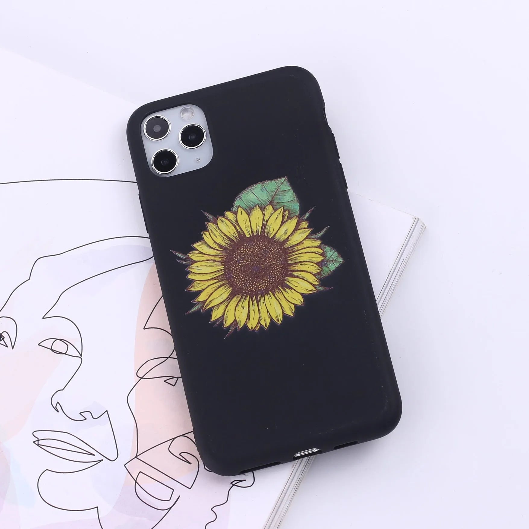 iPhone mobile phone case in a selected colour from a range of fourteen options, showing the painted TPU back cover design.