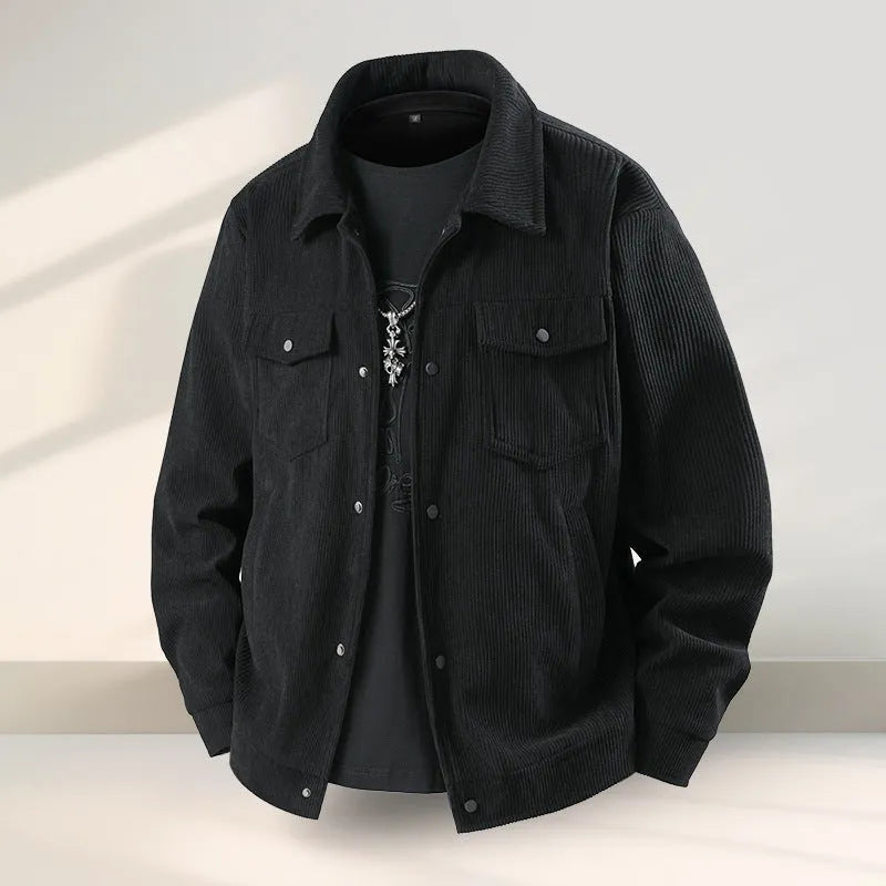 Men's slim-fit Lycra coat in polyvinyl alcohol fibre available in black, coffee, green or white colours