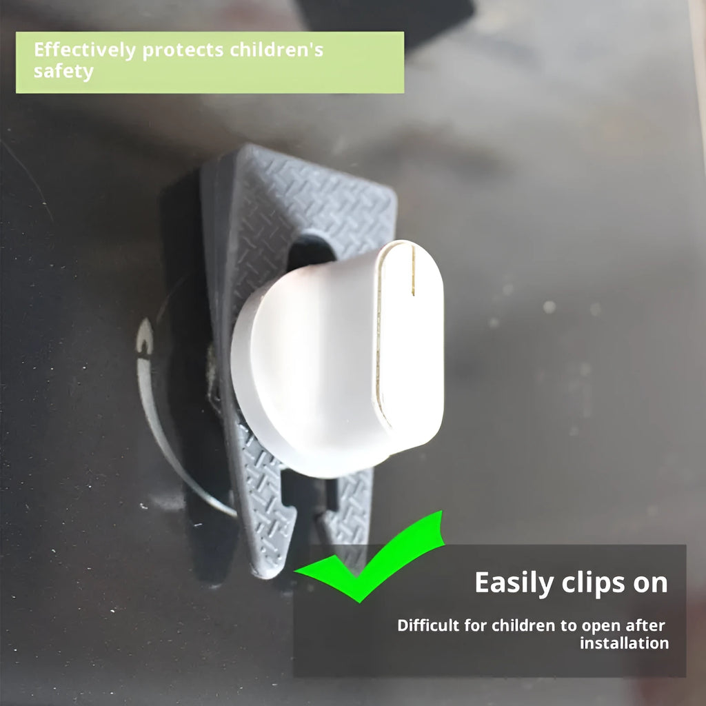 Grey gas stove knob safety lock buckle for household child protection