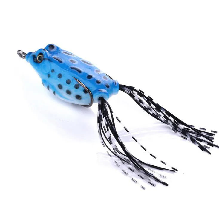 ABS plastic frog fishing bait in multiple colours for topwater fishing over weeds