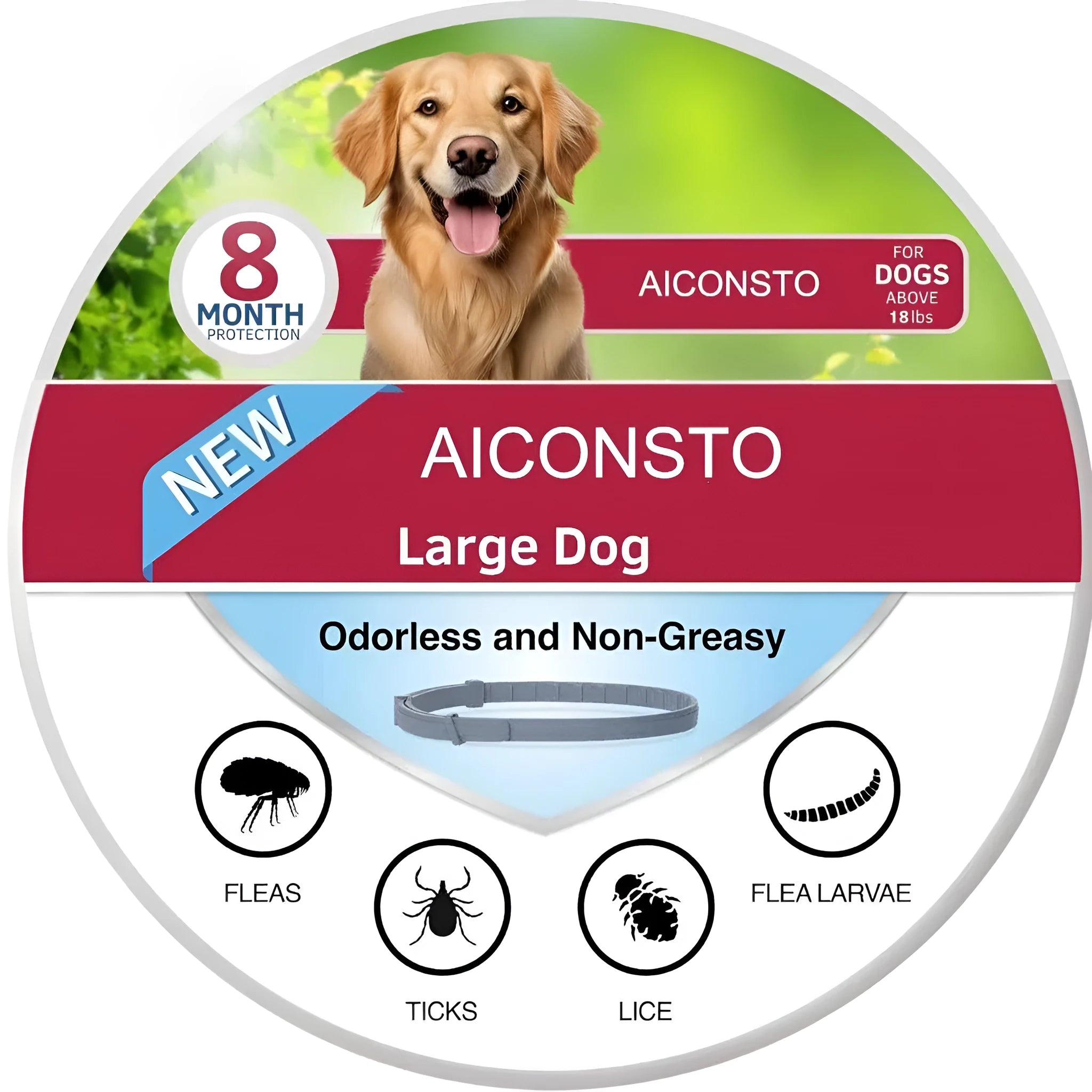 Pet insect repellent collar plastic geometry pattern 38cm for cats and puppies casual style