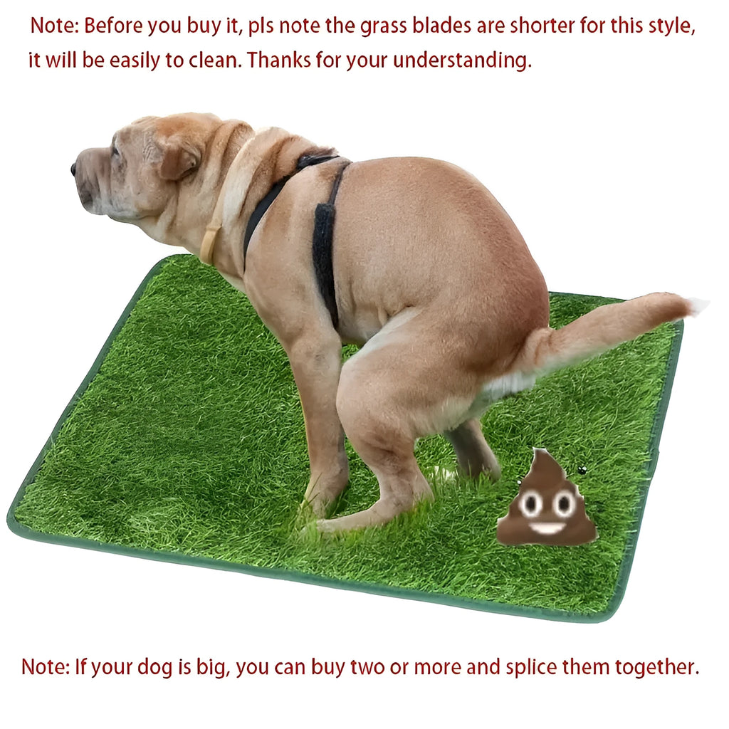 Artificial grass dog toilet mat for indoor pet training in three size options