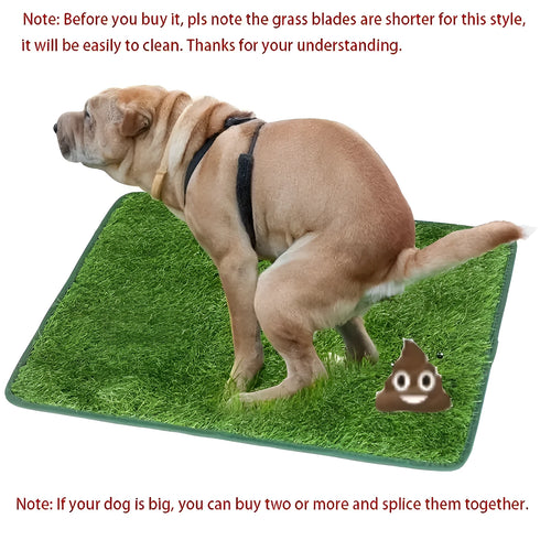 Artificial grass dog toilet mat for indoor pet training in three size options