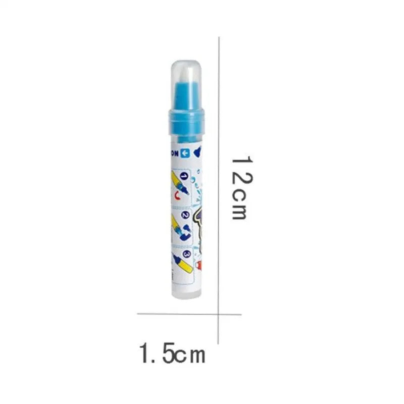 Blue plastic water spray pen for water album and water canvas painting, 1.5x12cm