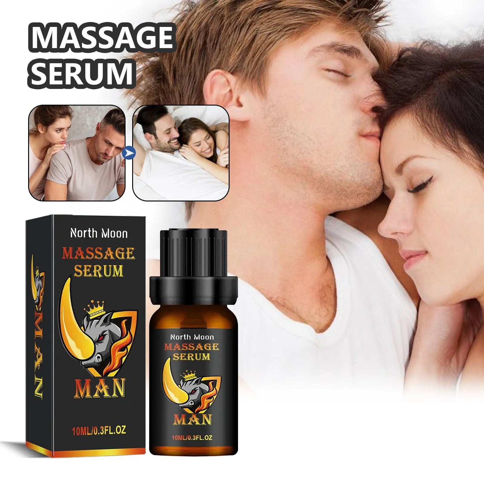 Men's 10ml massage essential oil bottle for external body care application