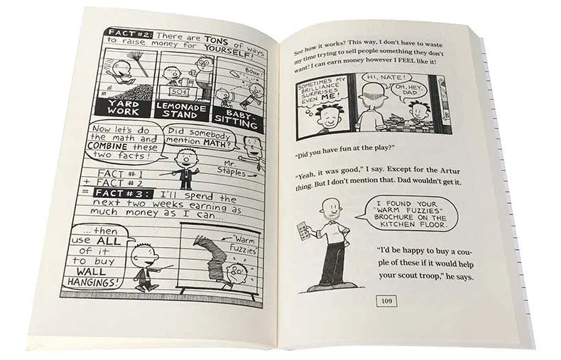 Big Nate 8-book box set with colourful covers showing the main character Nate Wright