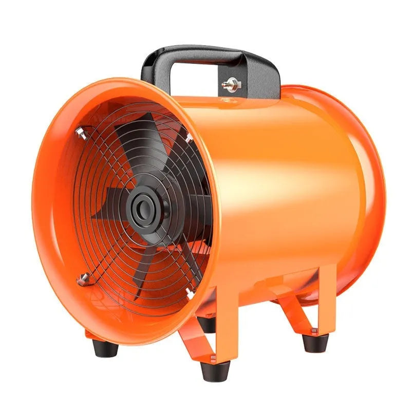 8 inch titanium steel axial flow industrial fan with seven blades for dust removal ventilation