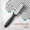 Stainless steel double-sided foot grinder file for hard skin removal.