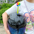 Silicone sunflower helmet decoration with suction cup base