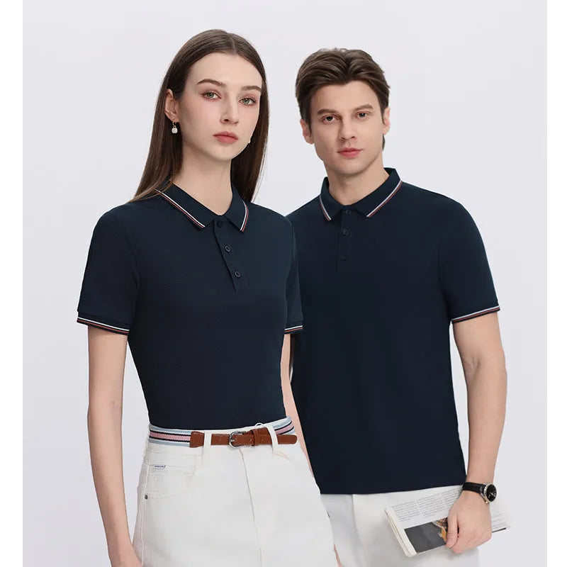 210g Solona ice-feeling cool polo shirt in bright red with short sleeves and straight cut