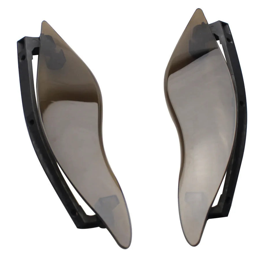 Harley Davidson motorcycle windshield side wing pair in ABS plastic