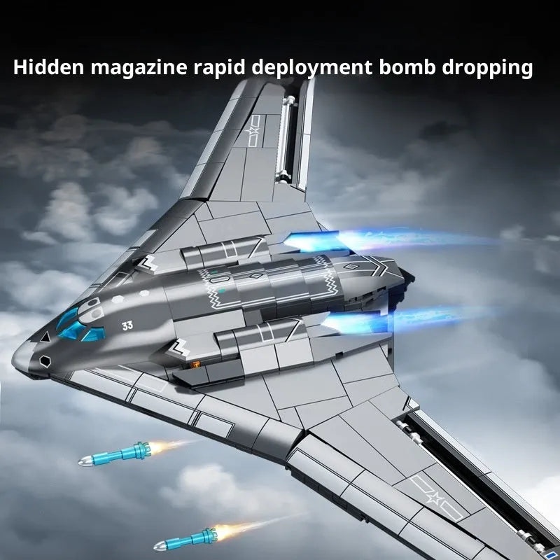 Baby SEMP 202272 Military Series Bomb 20 strategic bomber building block model in colour box packaging