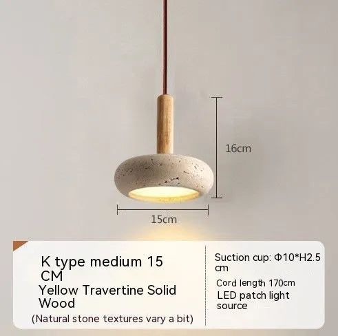Huangdongshi three-head small droplight in retro Nordic style with K15cm shades for bedroom or dining room
