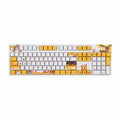 Black Jue Hairy wired mechanical keyboard with Cherry MX switches, 104 keys, PBT key caps, 1.8m cable