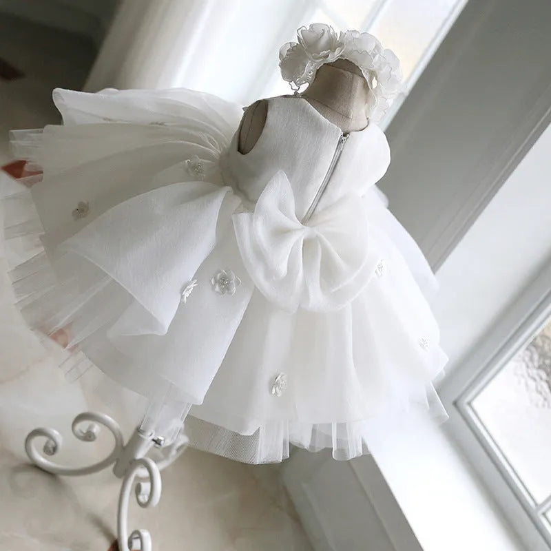 White girls dress with sweet princess style and candy details, polyester and Vinylon lining, suitable height 80-150cm