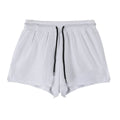 Men's black nylon summer shorts with mid waist design and quick-drying properties