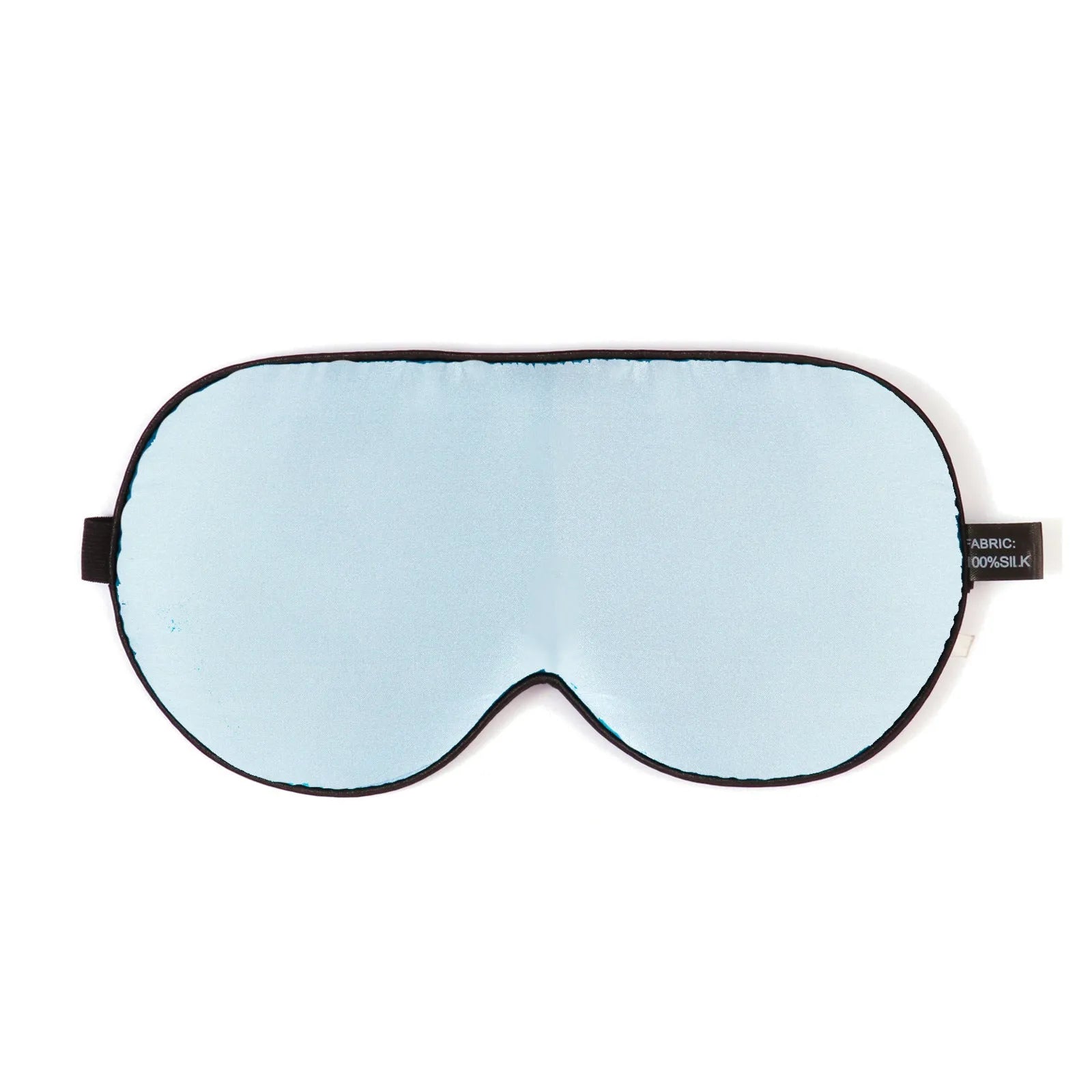 Double-sided mulberry silk eye mask in a choice of 22 colours, showing embroidered print.