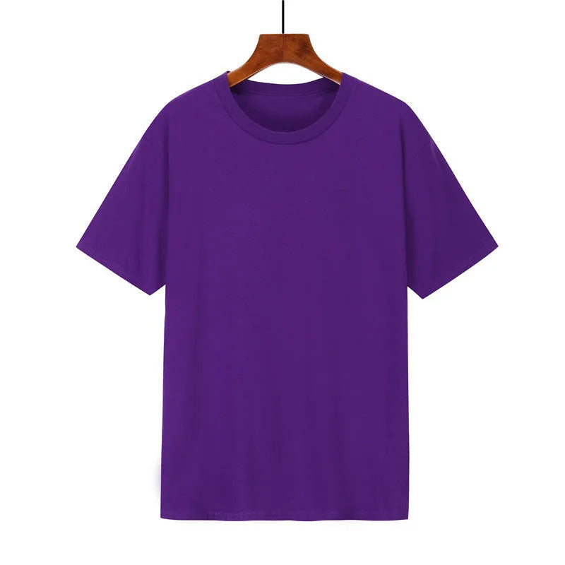 Men's loose fit cotton T-shirt in black with short sleeves and printed design