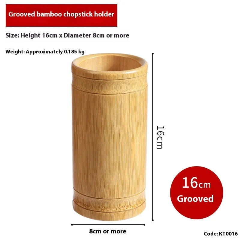 Bamboo chopsticks holder in various sizes from 12x8cm to 18x9cm for household storage