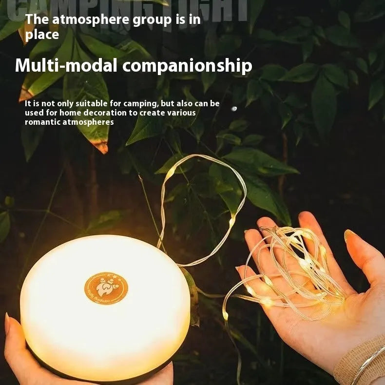 Charging multifunctional camping lantern M with warm light and colourful light modes
