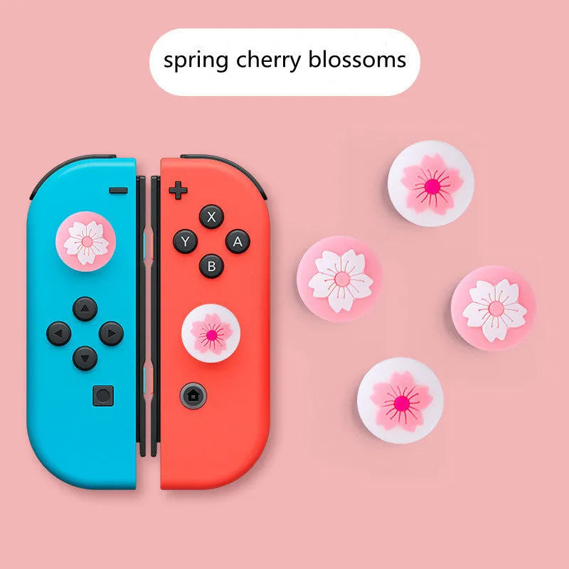 Four silicone rocker caps for Nintendo Switch Lite Joycon controllers with cat claw texture