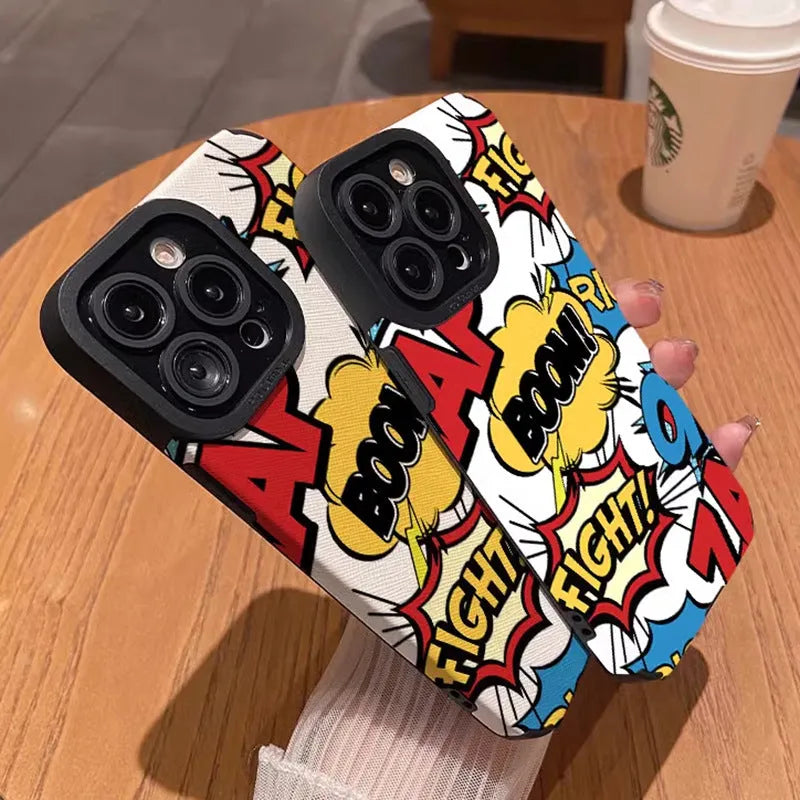 White leather pattern silicone all-inclusive phone case for Apple iPhone with anti-fingerprint surface