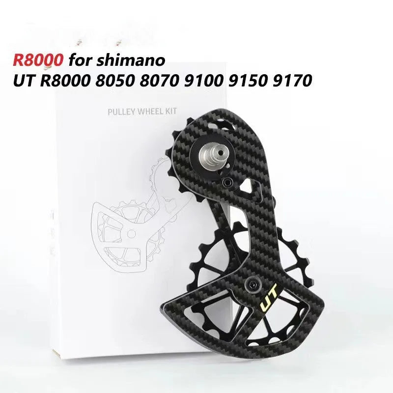 LTWOO 105 rear derailleur jockey wheel replacement set with 13T and 18T pulleys for Shimano R7000.
